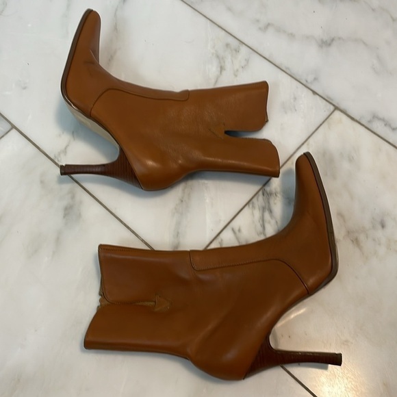 Wild Pair Serena cognac midcalf booties size 7.5 - Picture 7 of 11